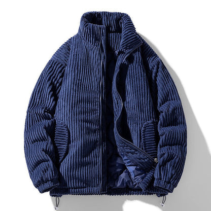 Veste élégante unisexe en velours côtelé Douce et confortable