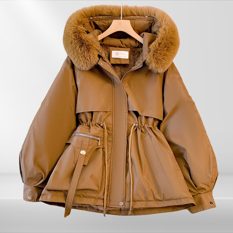 Doudoune femme chaude col amovible