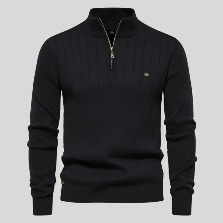 Pull Homme Classique Demi-Zip
