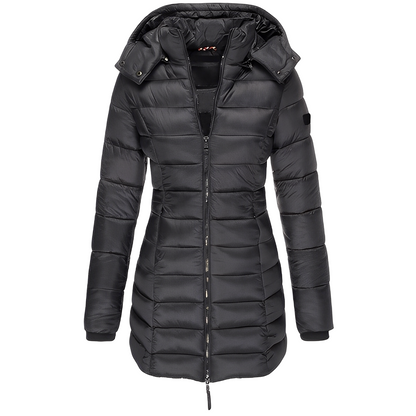 Manteau élégant pour femme, chaudement rembourré