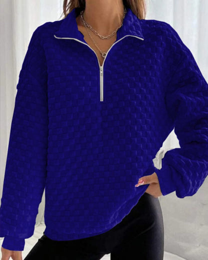 Pull d'hiver Femme Chic Moderne Zippé