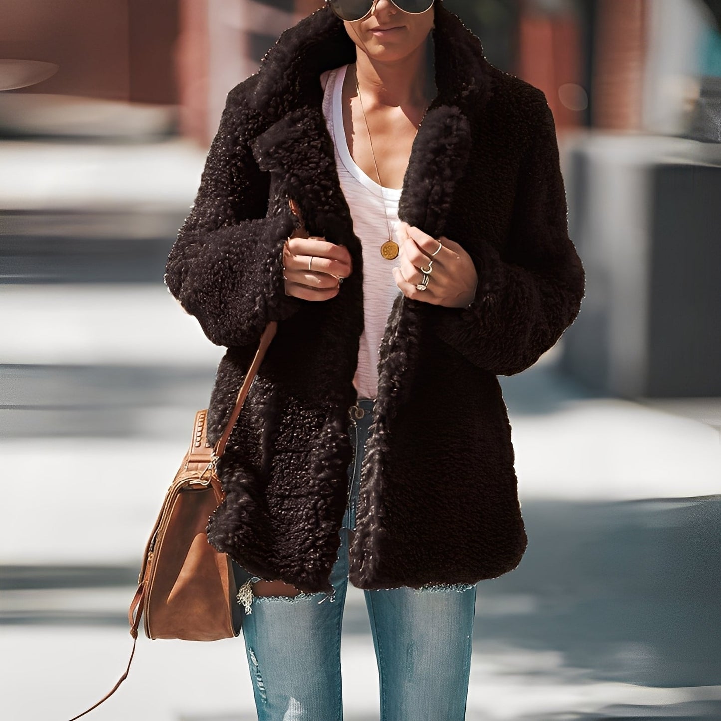 Veste polaire chaude femme style moderne