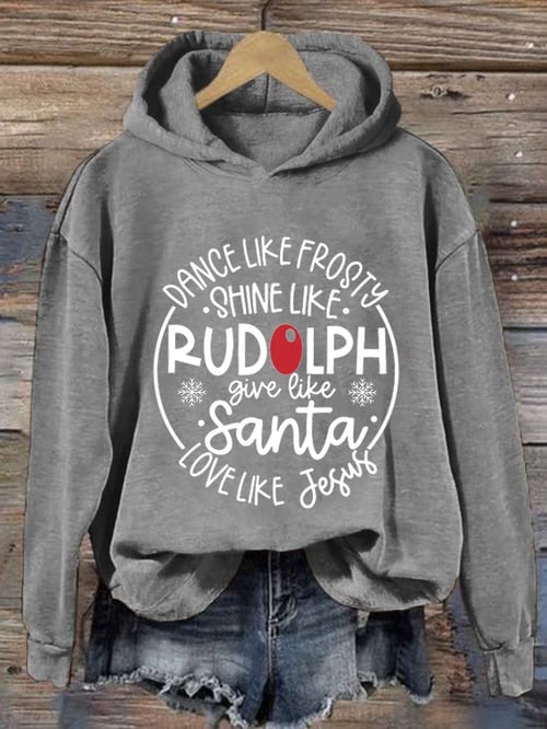Hoodie de Noël femme Festif Rouge