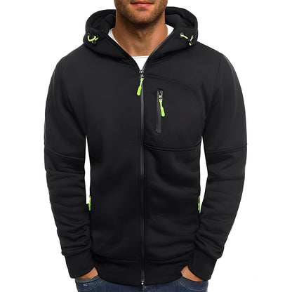Veste stylée pour homme, moderne, à capuche