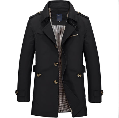 Veste mi-longue décontractée pour homme
