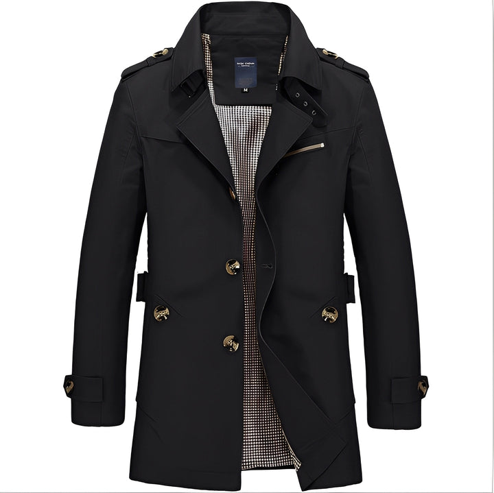 Veste mi-longue décontractée pour homme