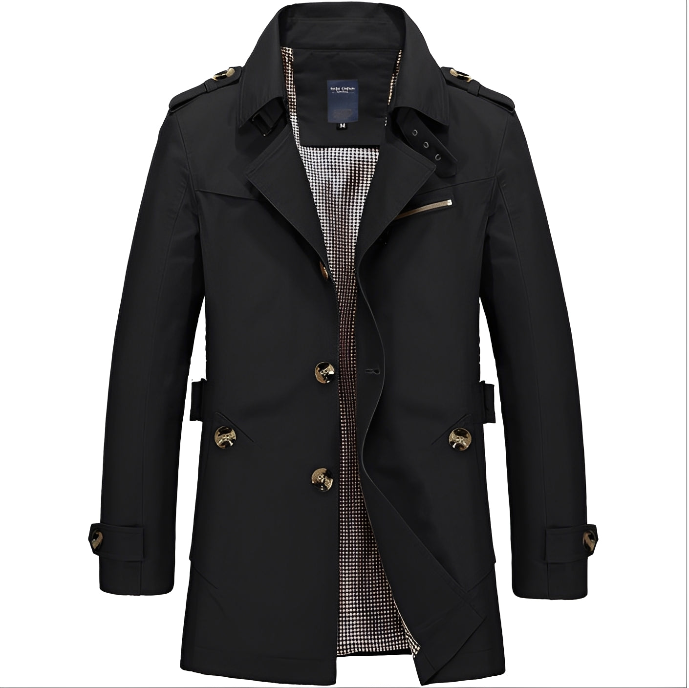 Trench-coat coupe-vent élégant pour homme