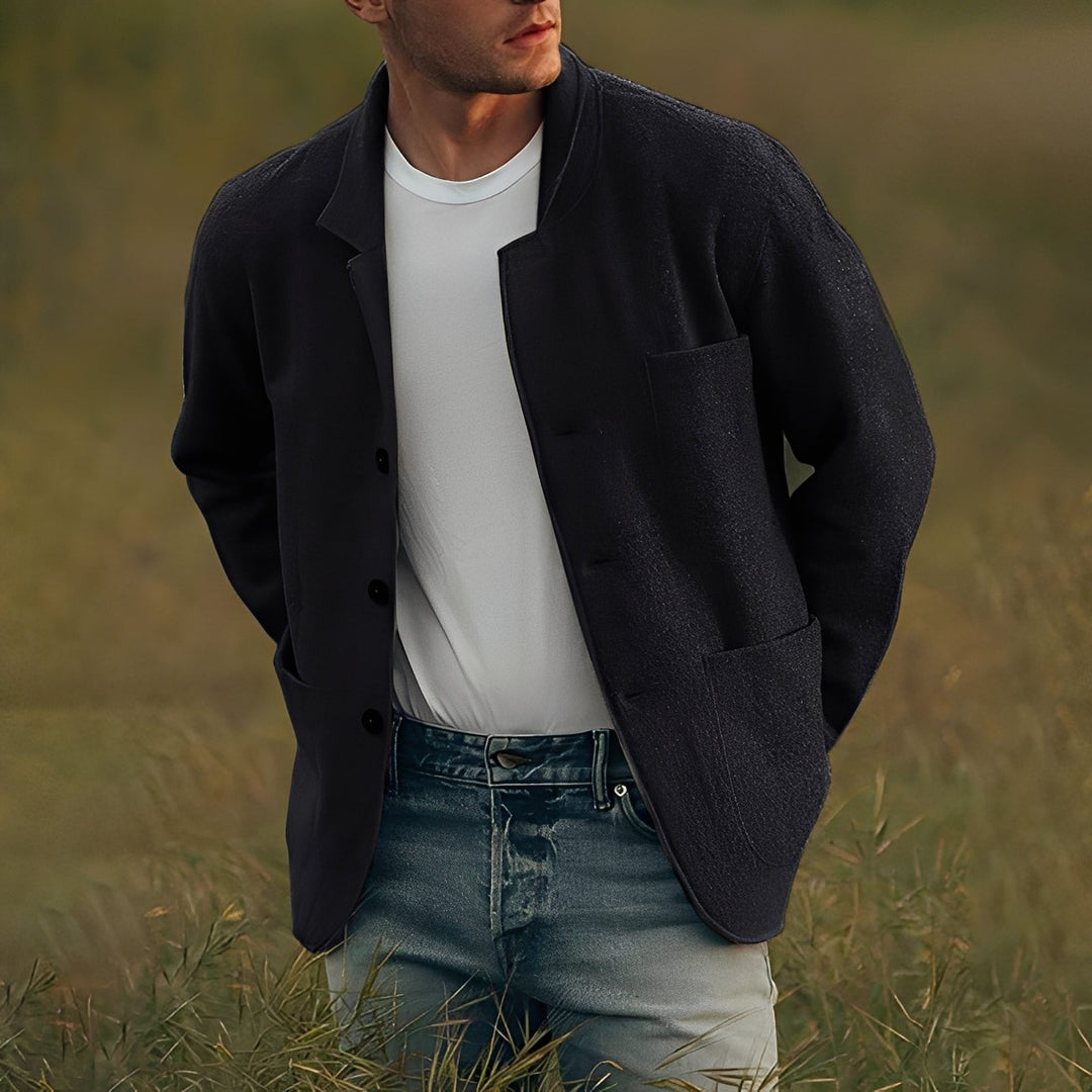 Veste homme classique avec poches et style