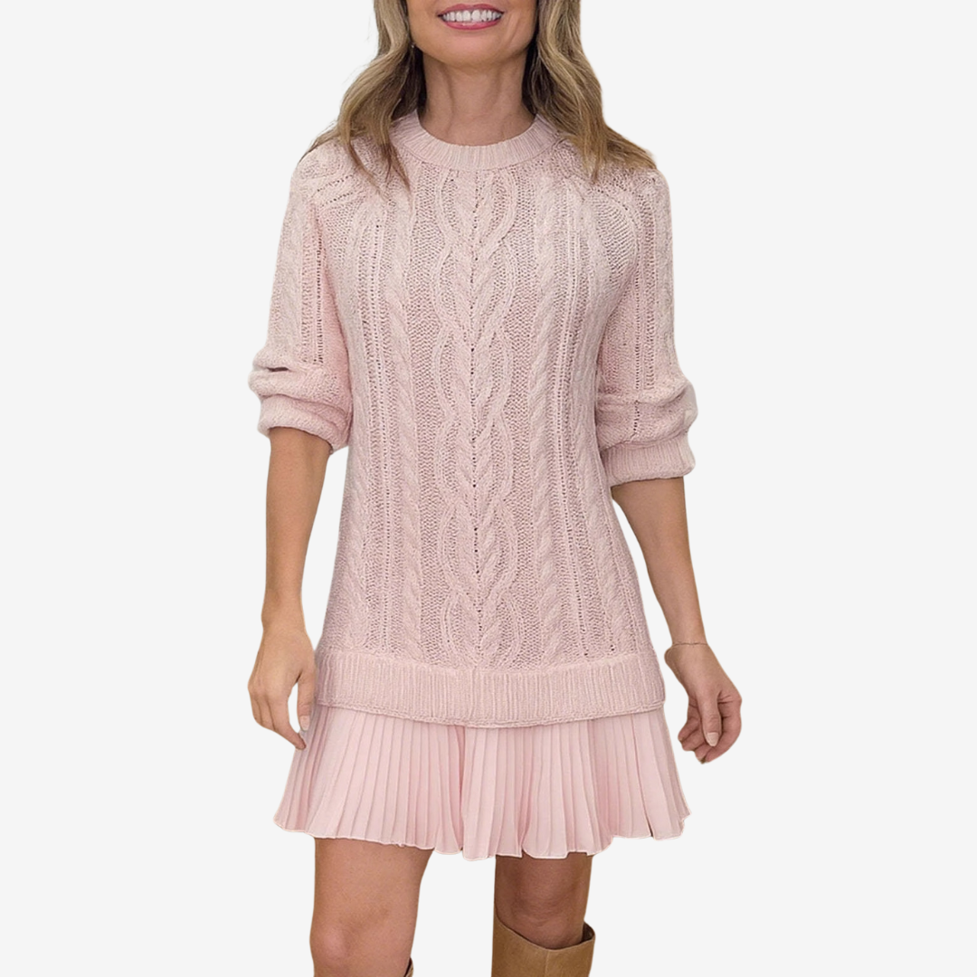 Robe pull douce femme élégante