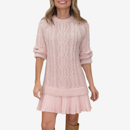 Robe pull douce femme élégante