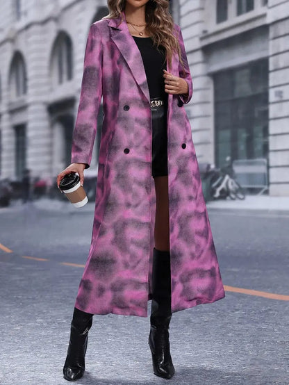 Manteau d'hiver élégant long chic femme