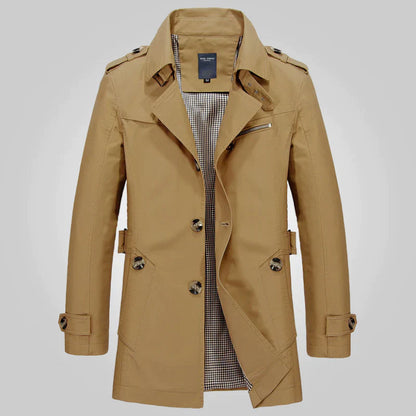 Manteau classique pour femme, élégant trench-coat