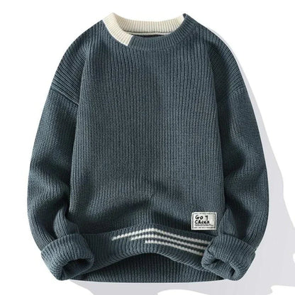 Pull doux en tricot pour homme, décontracté