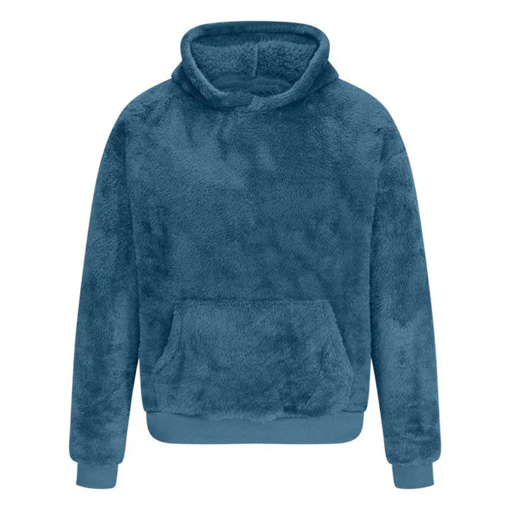 Pull en peluche doux à capuche