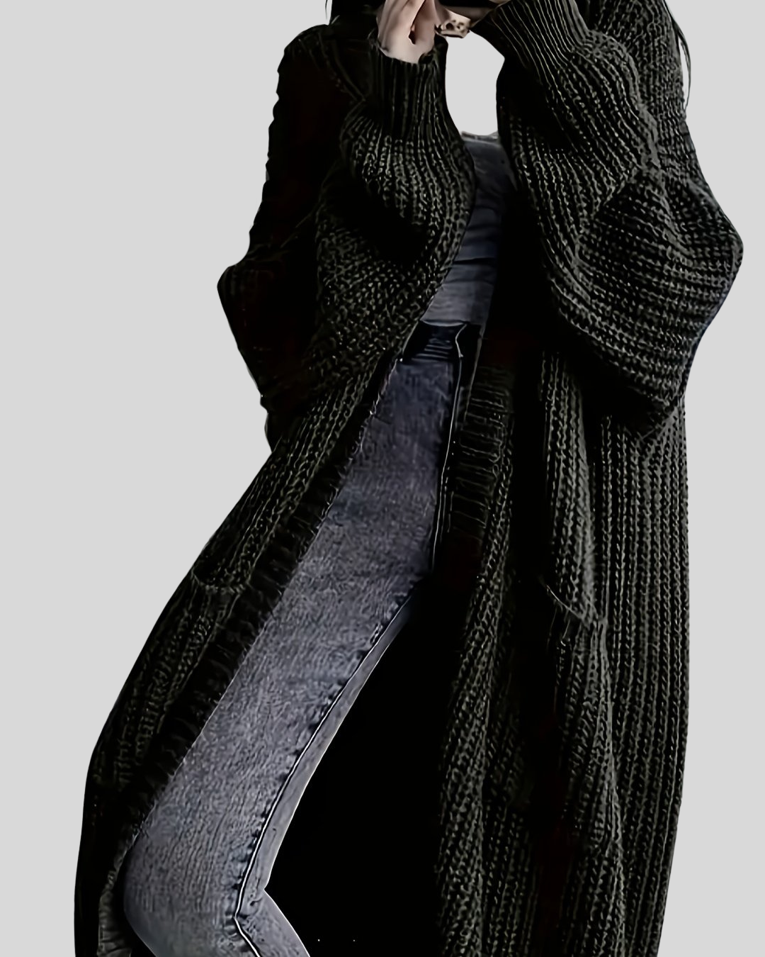 Long cardigan élégant pour femme