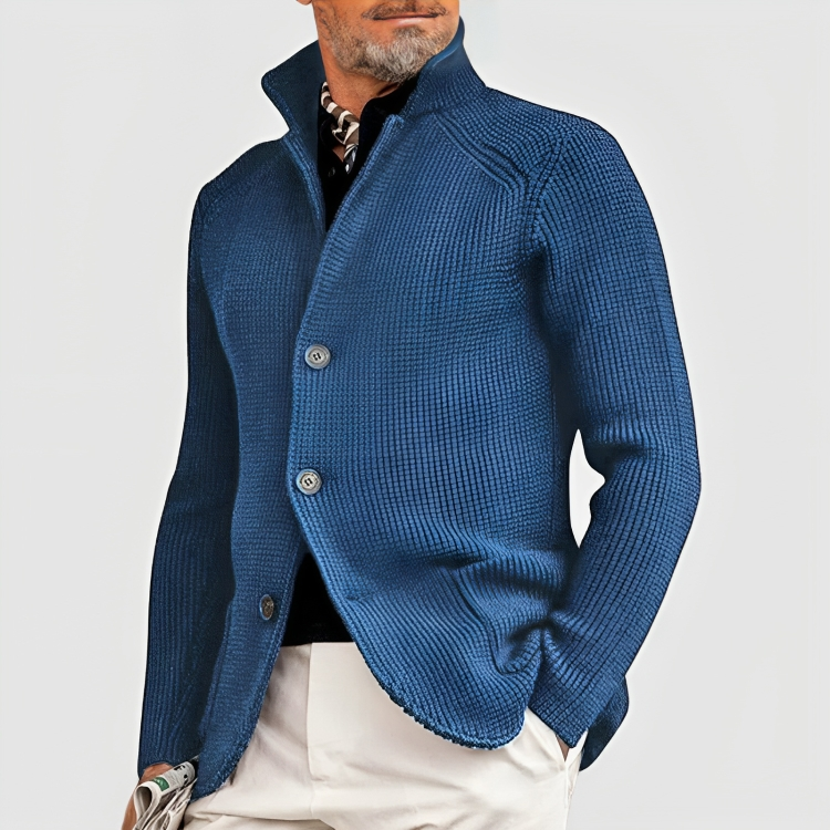Manteau Cachemire Homme Boutonné Élégant