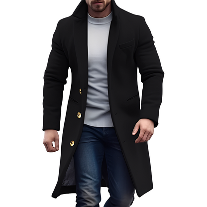 Trench-coat stylé pour homme en laine