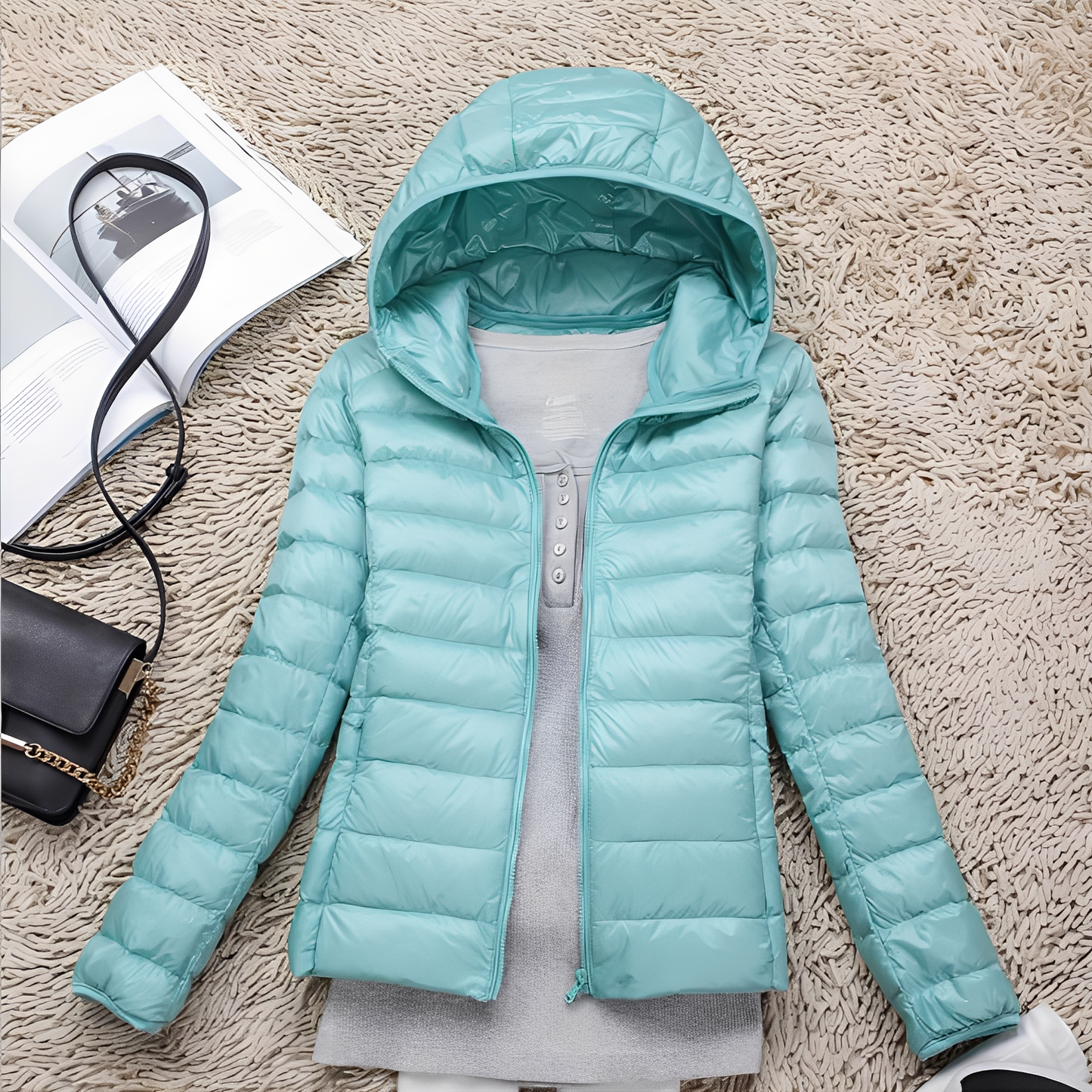 Schlanke Damenjacke Lässig Slim Fit - IdealeKleiden