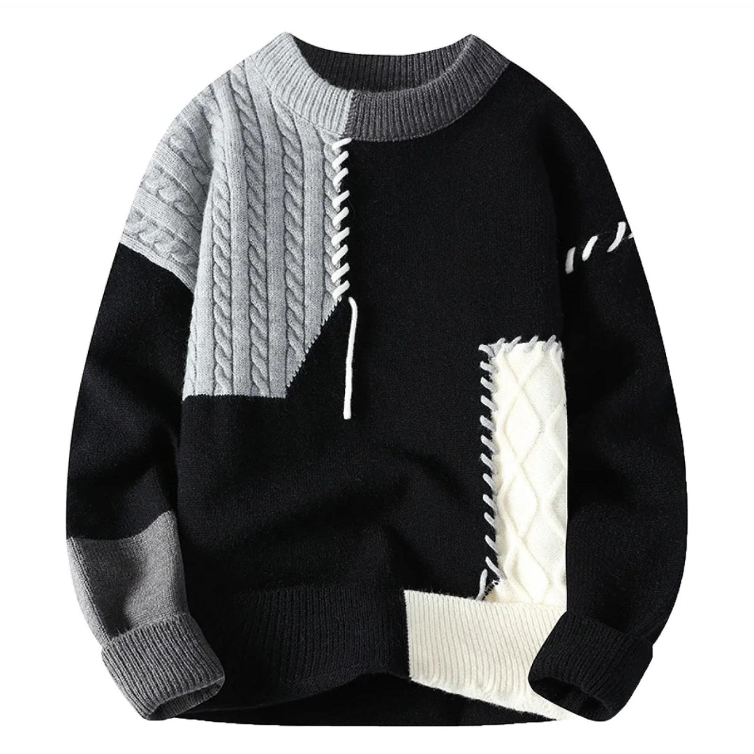 Pull en maille tendance pour homme, style créateur