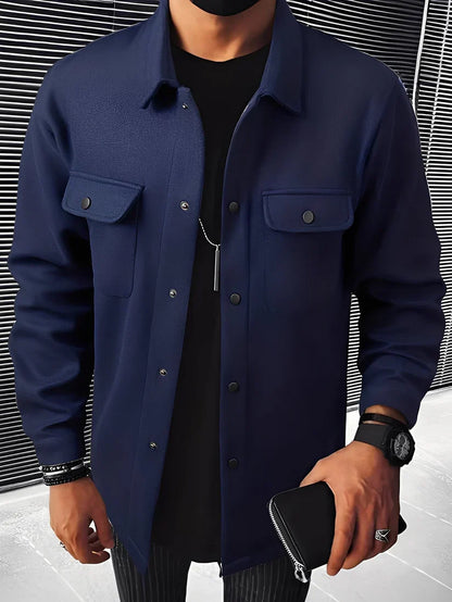 Veste de costume élégante à revers et poches