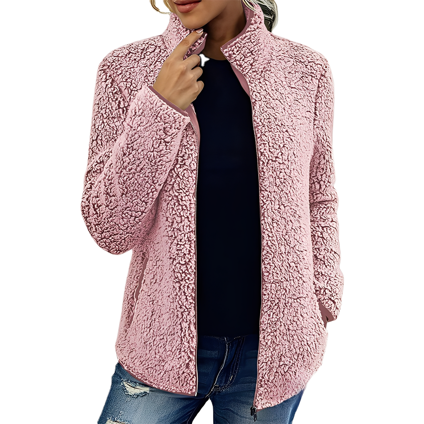 Veste polaire moderne pour femme, chaude et élégante