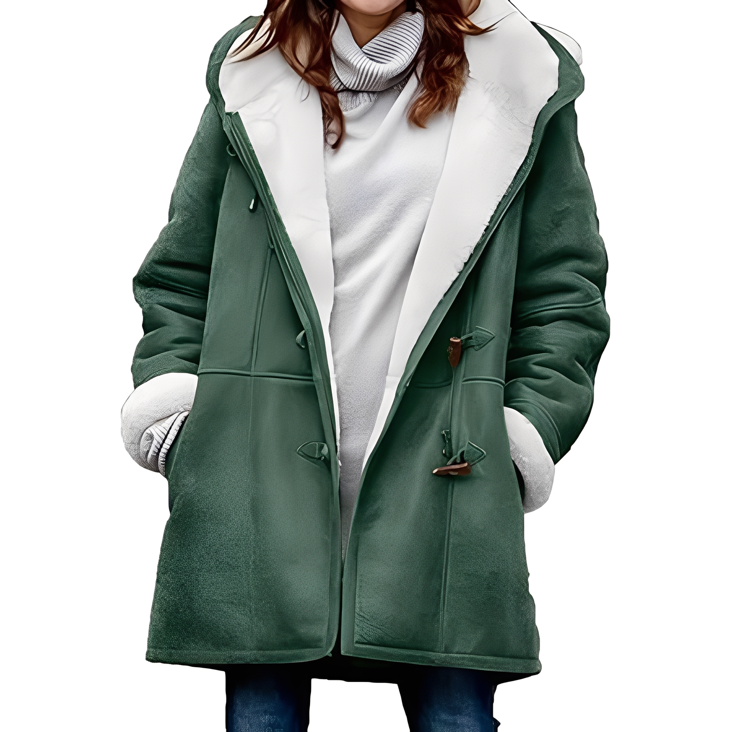 Manteau à capuche décontracté d'hiver pour femmes