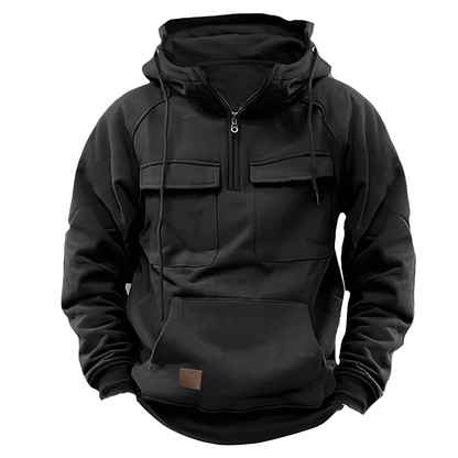 Sweat à capuche pratique pour homme avec plusieurs poches