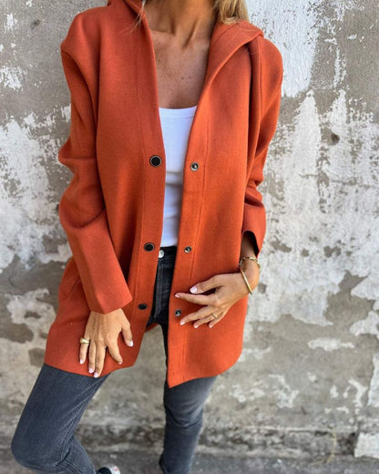 Veste à capuche confortable style décontracté
