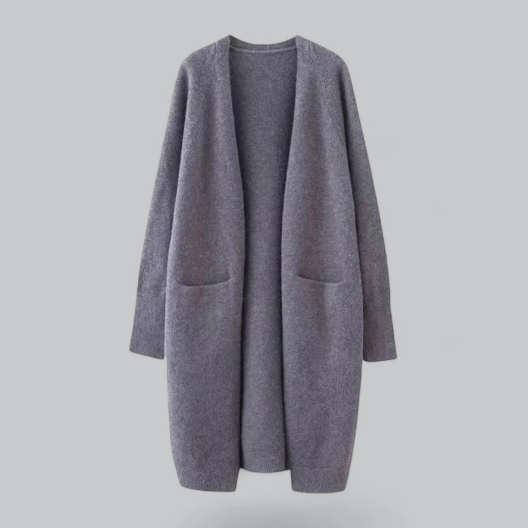 Gilet tricoté ouvert devant chaud