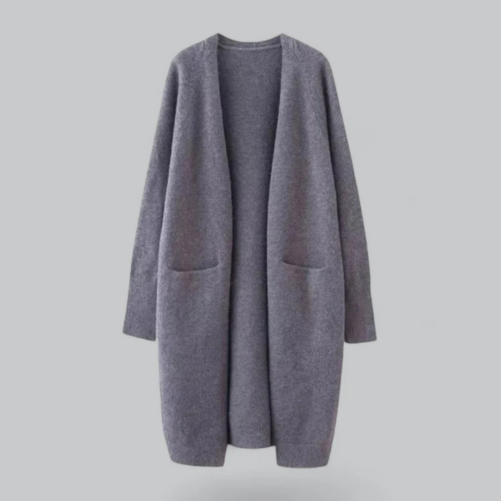 Gilet tricoté ouvert devant chaud