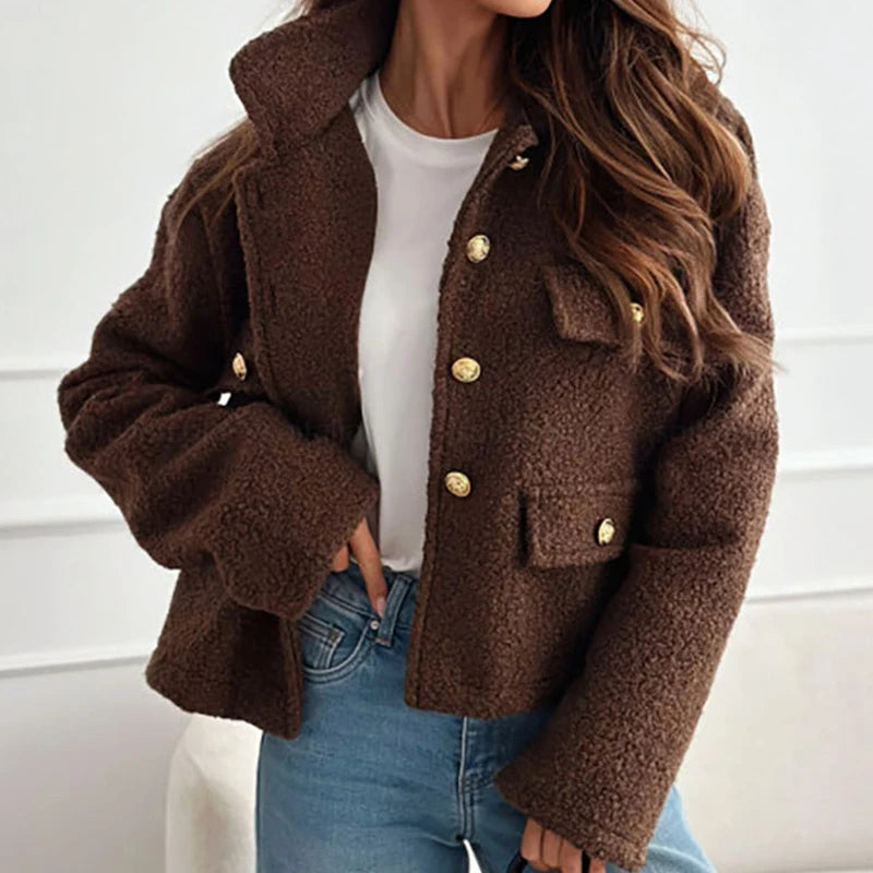 Stylischer Wollmantel Damen Kelsey - IdealeKleiden