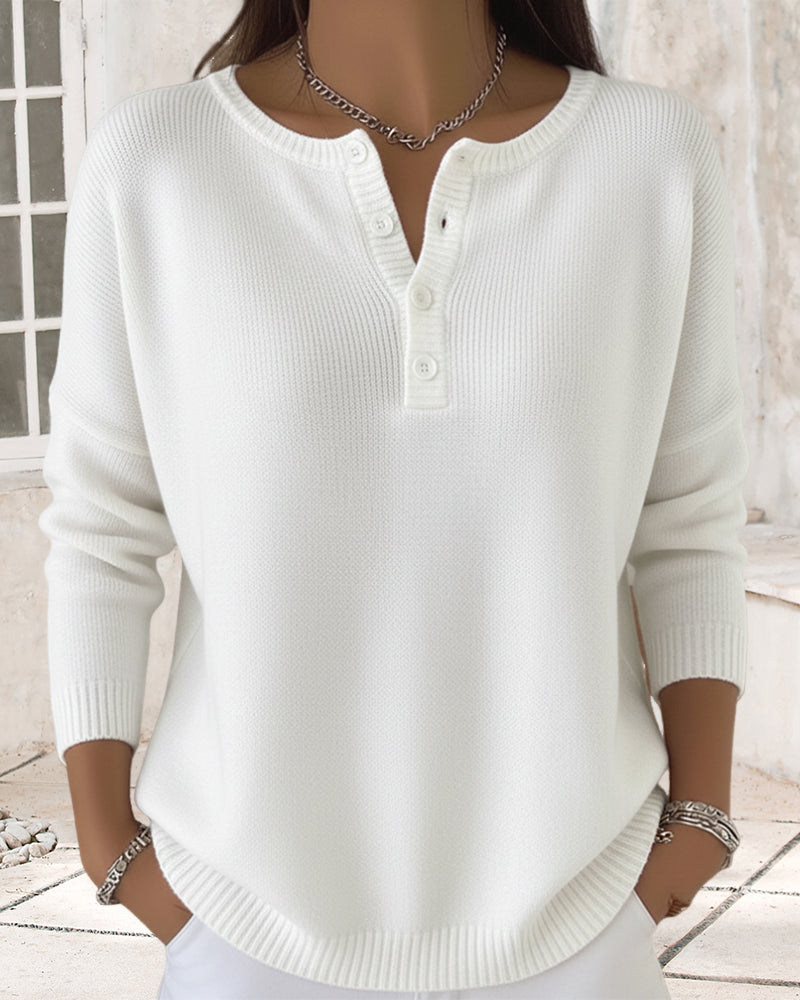 Cardigan élégant en maille Unicolore Boutons