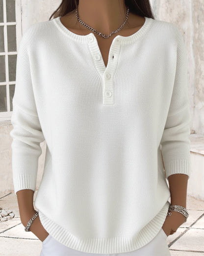 Cardigan élégant en maille Unicolore Boutons