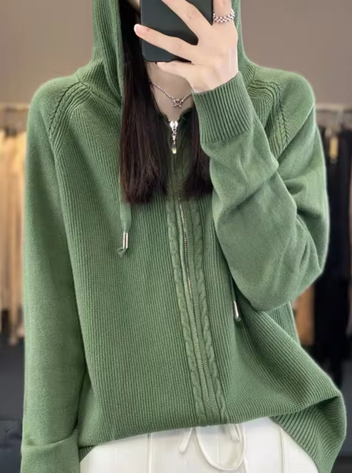 Cardigan à capuche douillet