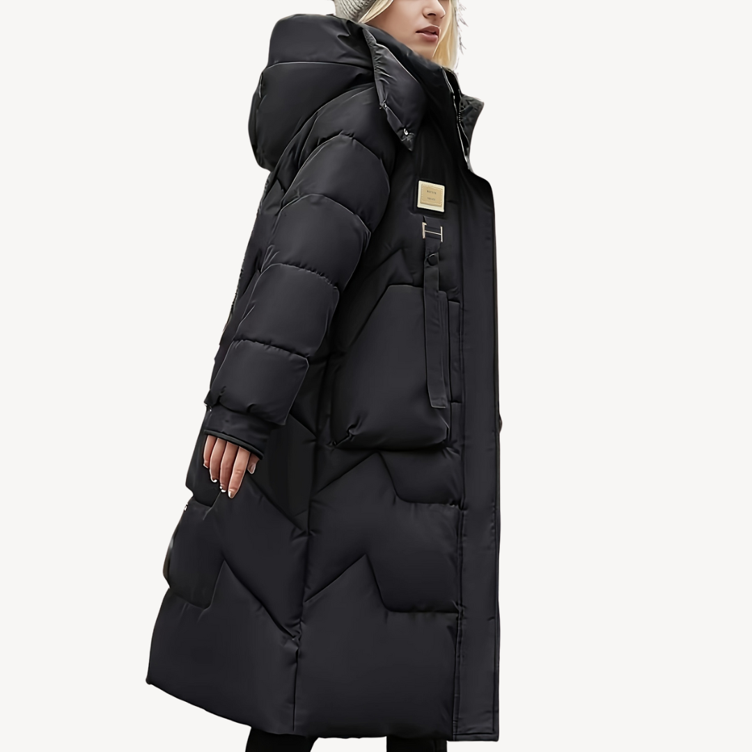 Damen Wintermantel Lang Kapuzen-Parka - IdealeKleiden