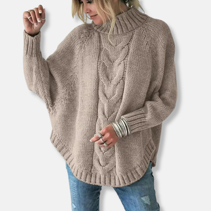 Pull-overs en laine à col roulé ample