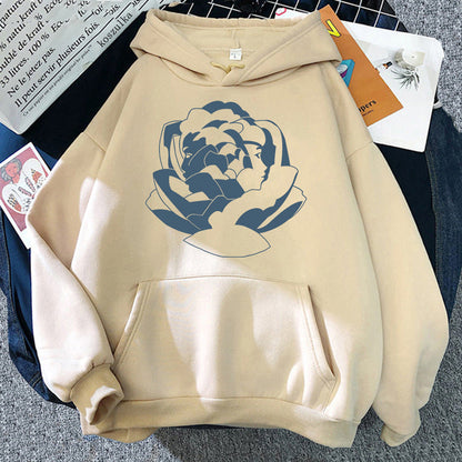 Grands sweats à capuche doux en coton imprimé graphique tendance