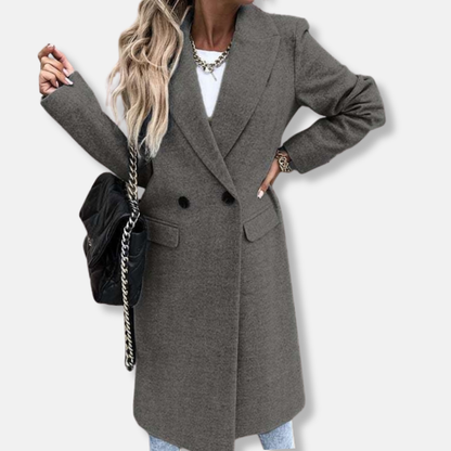 Manteau d'hiver élégant Coupe longue et cintrée