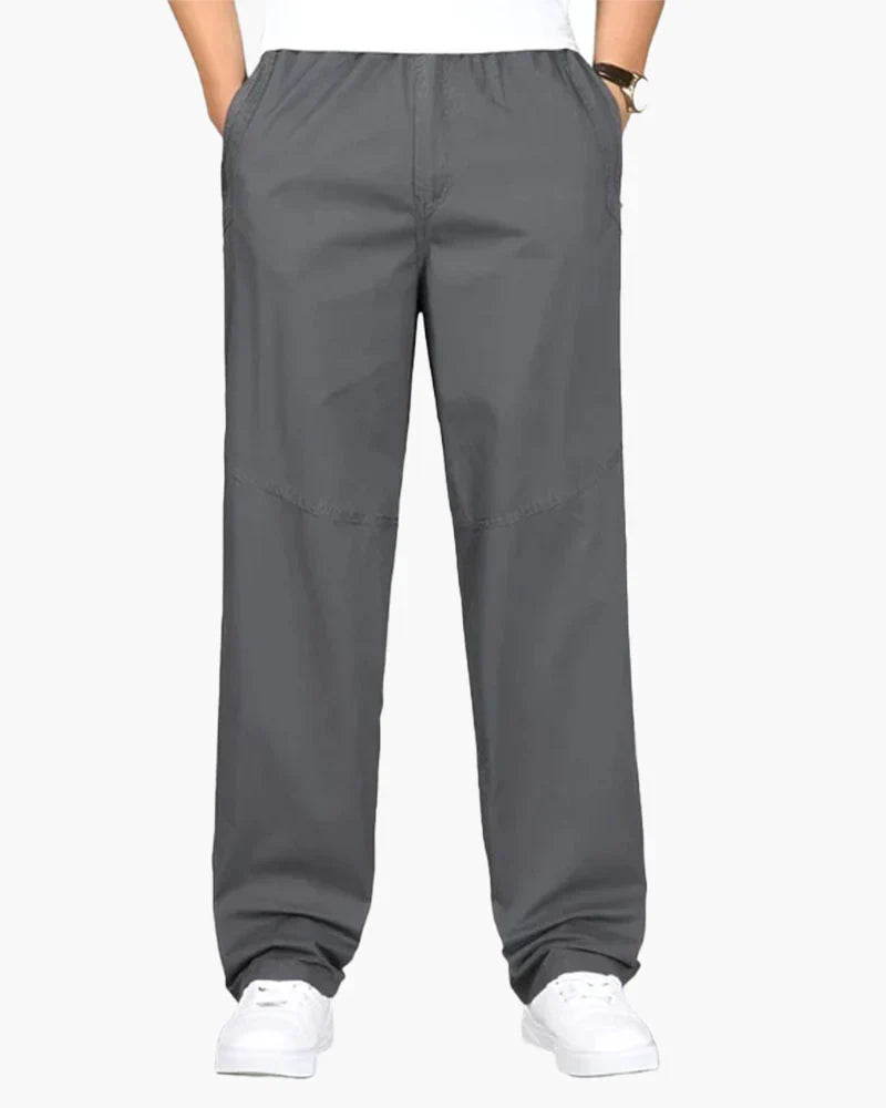 Pantalon de loisirs confortable en coton pour homme