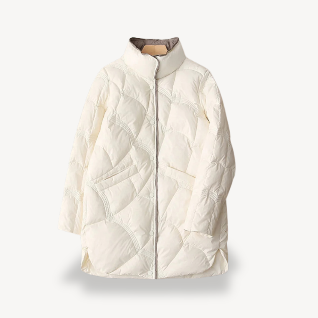 Veste de ski chaude pour femme rembourrée de duvet