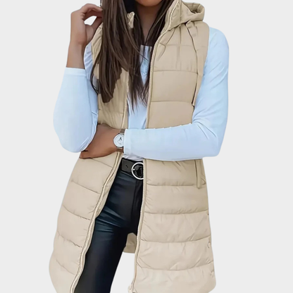 Gilet d'hiver chaud à capuche