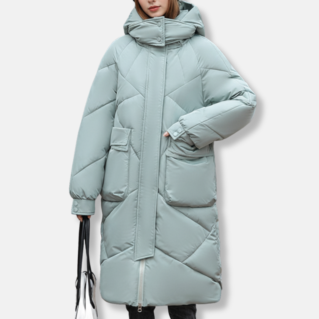 Manteau matelassé grande taille hiver chaud capuche