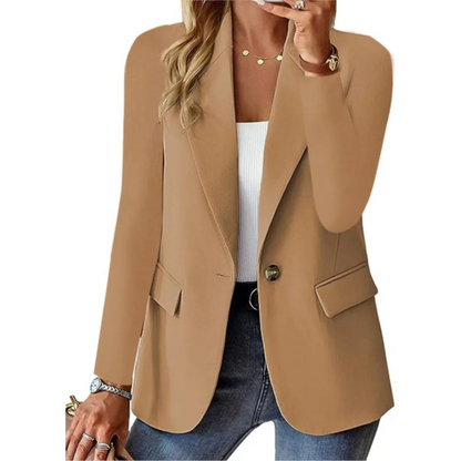 Chaussures pour femmes ne conviennent pas, corrigé : Blazer femme manches longues élégant boucle automne