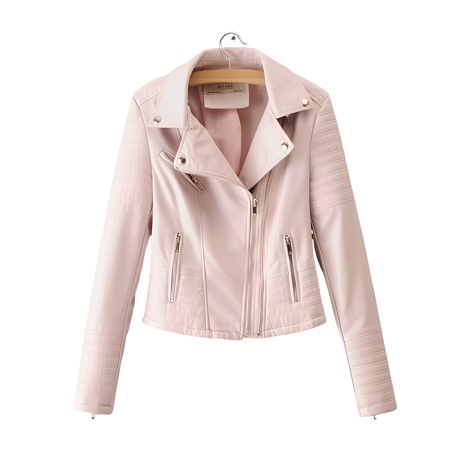 Stylische Damen Lederjacke Slim Fit - IdealeKleiden