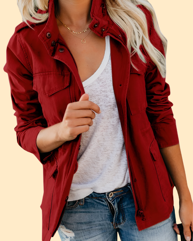Veste en jean souple pour femme Coupe confort