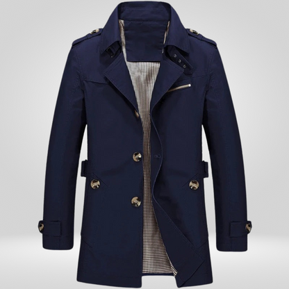 Trench-coat classique long pour homme