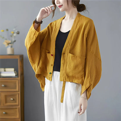 Damen Cardigan Kurz Locker Mit Taschen - IdealeKleiden