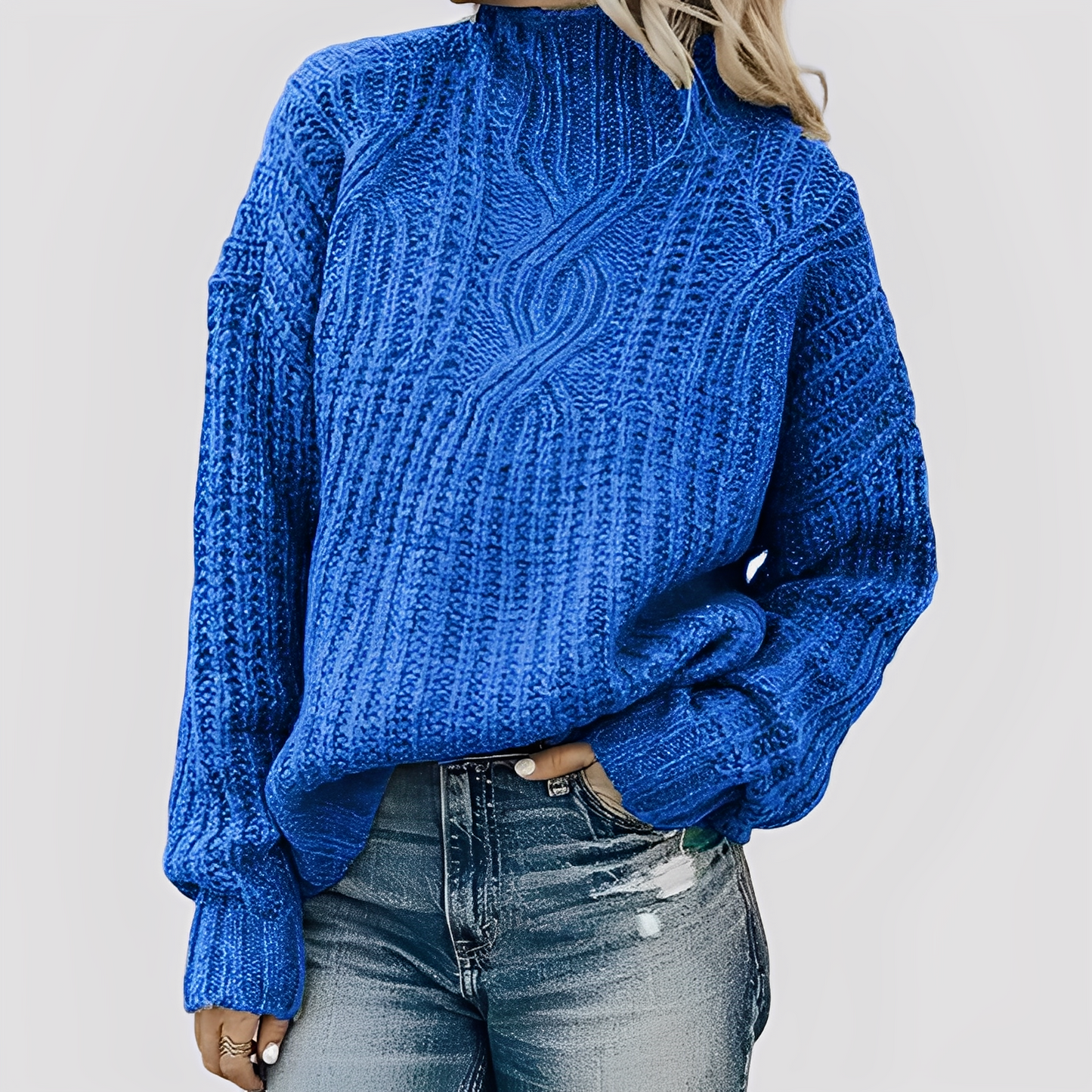 Pull doux pour femme, design tricoté élégant