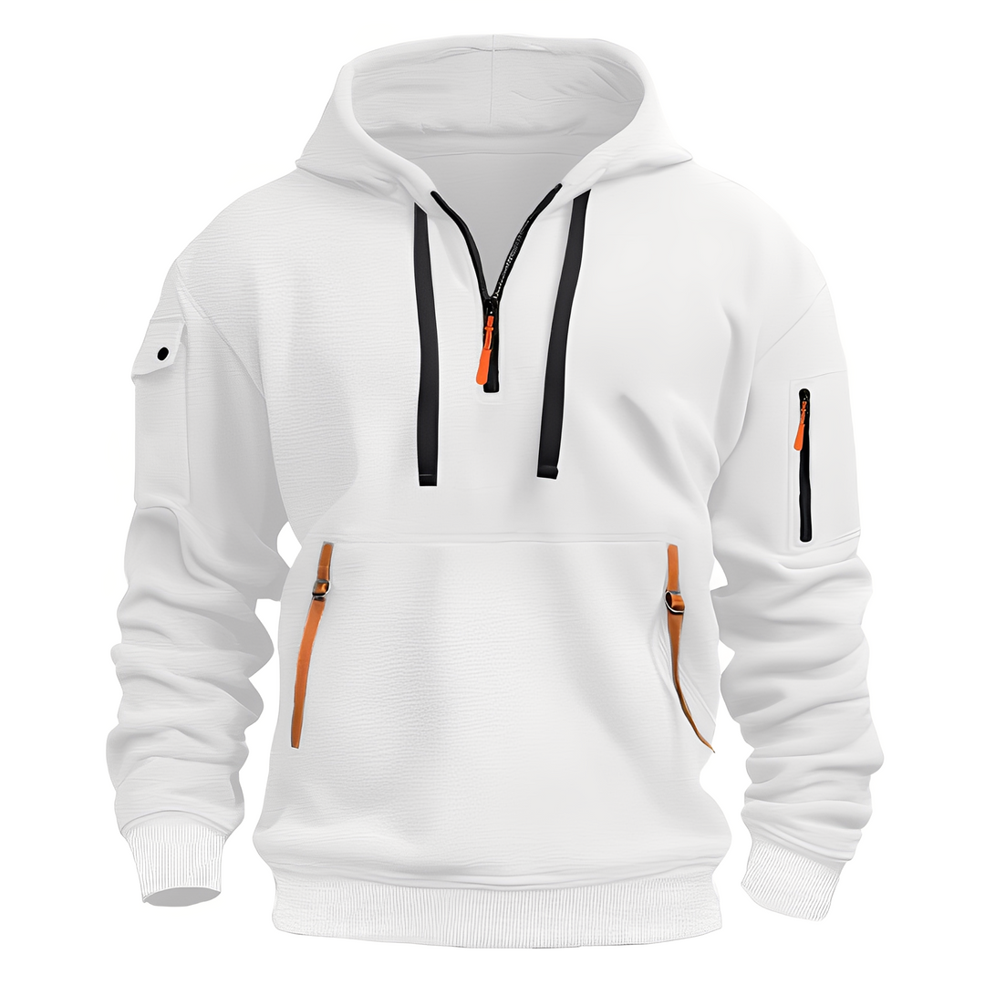 Sweat à capuche zippé confortable pour hommes