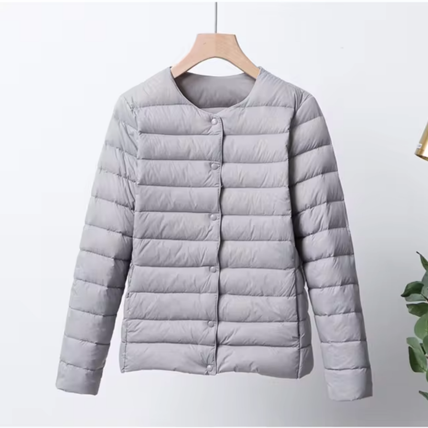 Veste légère pour femme | Doudoune imperméable sans col